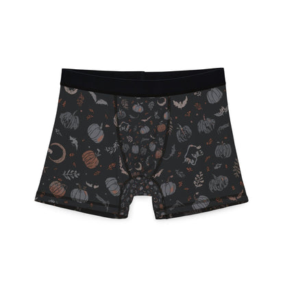 Subtle Halloween Boxer Briefs, Fall Print Mens Underwear, Seasonal Gift for Him