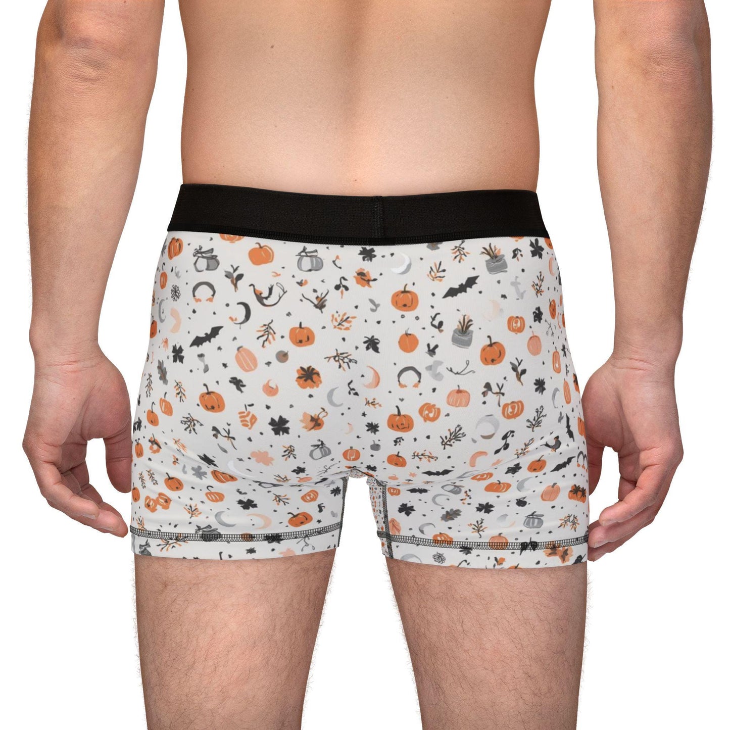 Fun Halloween Patterned Men's Boxers, Comfortable Underwear, Gift for Him, Casual Everyday Wear, Unique Style, Novelty Boxers