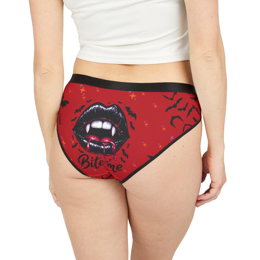 Bite Me Halloween Panties for Women. Halloween Fall Season. Good for Parties, or any occasion. AOL Underwear