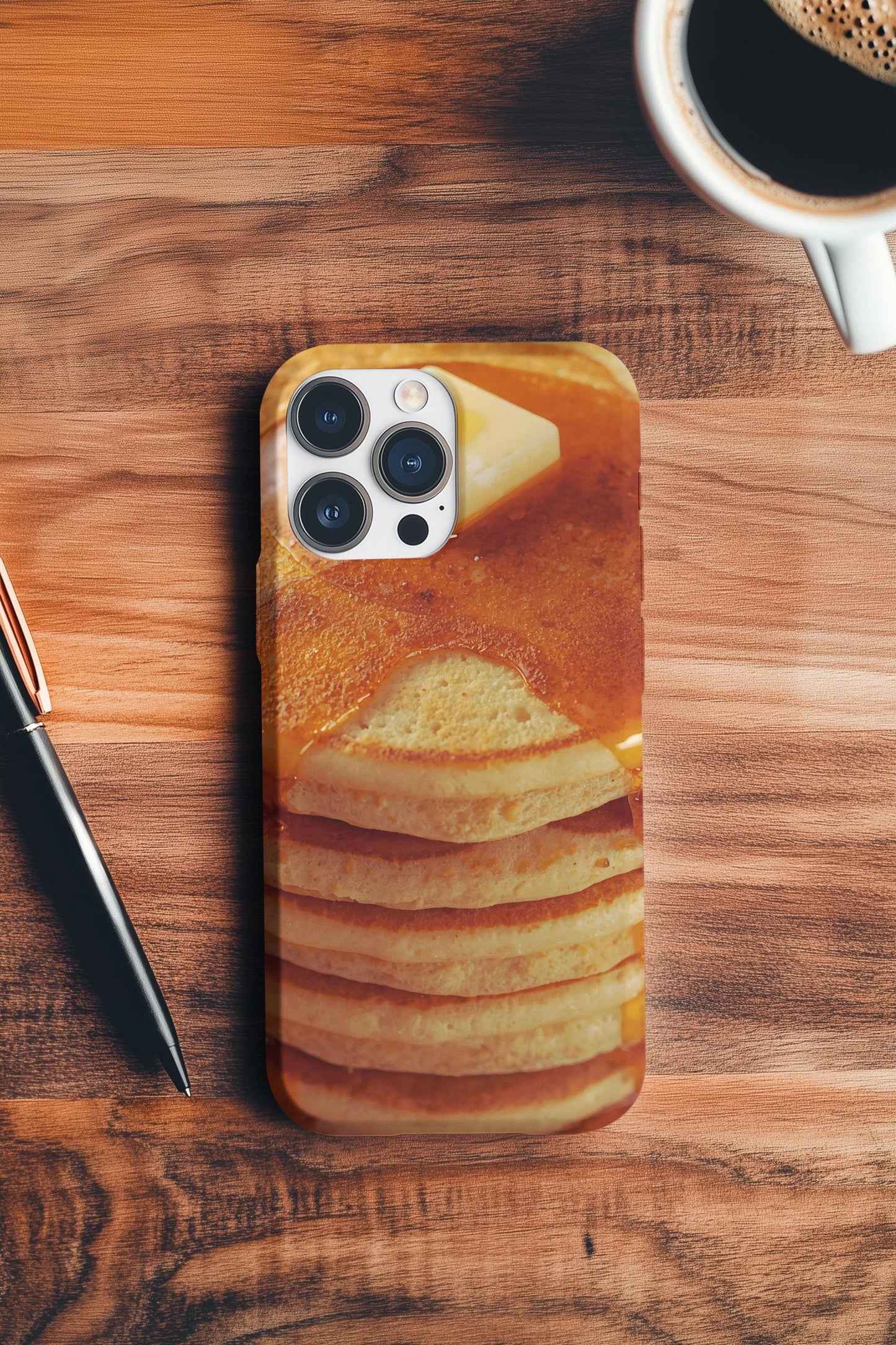 Pancake iPhone 16 Case: Foodie Tough Phone Cover