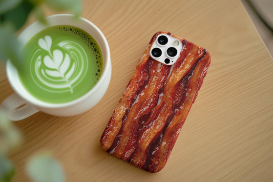 Bacon Lovers Phone Cases, Fun Foodie Gift, Funny Accessory, Holiday Present, Unique Phone Cover