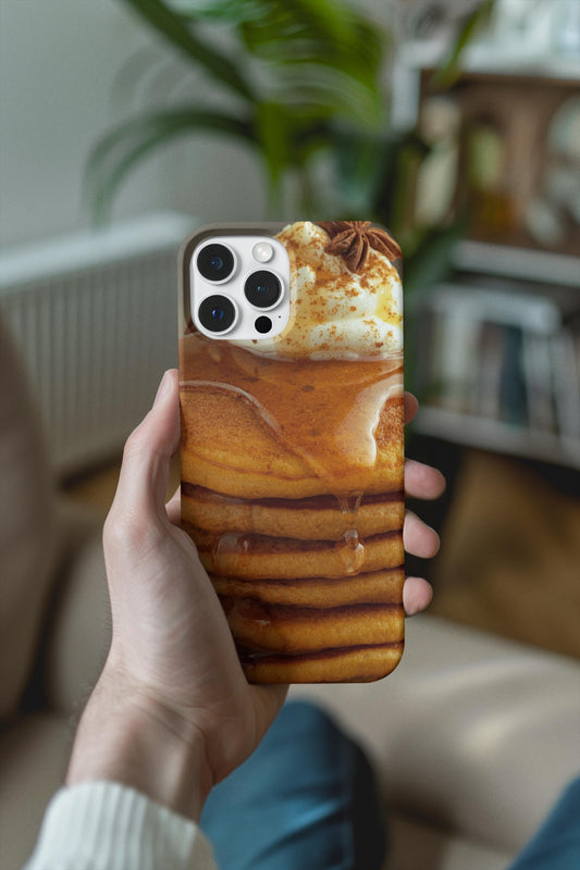 Pumpkin Spice Pancake Phone Case: Magnetic MagSafe Tough Case