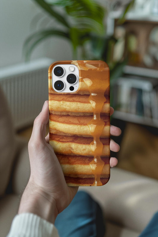 Dulce de Leche Pancake Phone Case: Foodie Gift, Magnetic, Tough