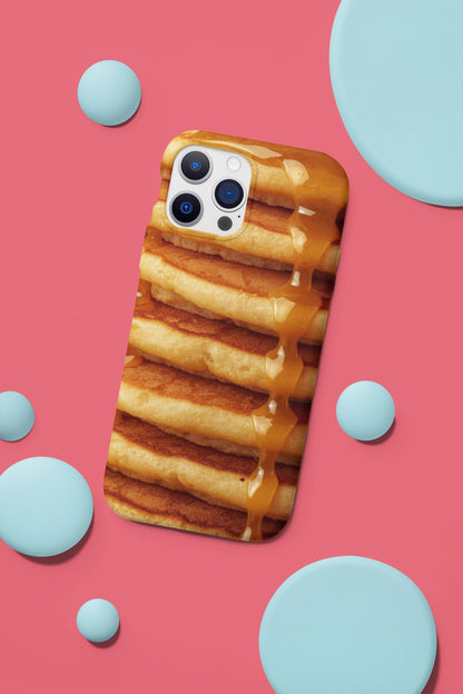Dulce de Leche Pancake Phone Case: Foodie Gift, Magnetic, Tough