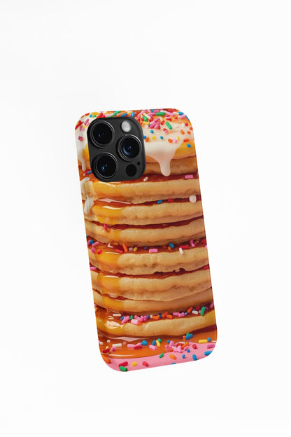 Colorful Confetti Pancake iPhone 14 Case: Unique Foodie Gift for Teens, Fun Phone Accessory