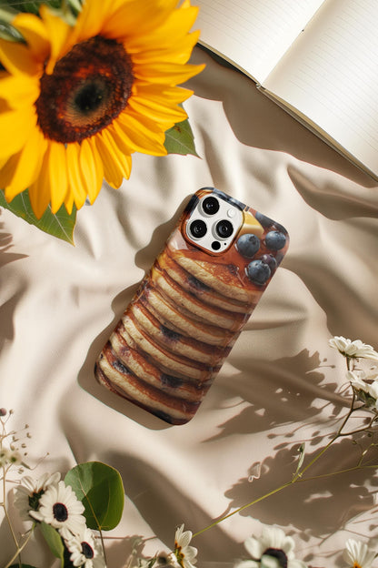 Blueberry Pancake iPhone Case: Magnetic, Durable, Food Lover Gift
