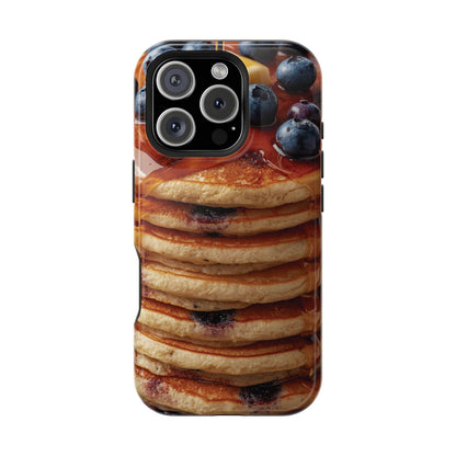 Blueberry Pancake iPhone Case: Magnetic, Durable, Food Lover Gift