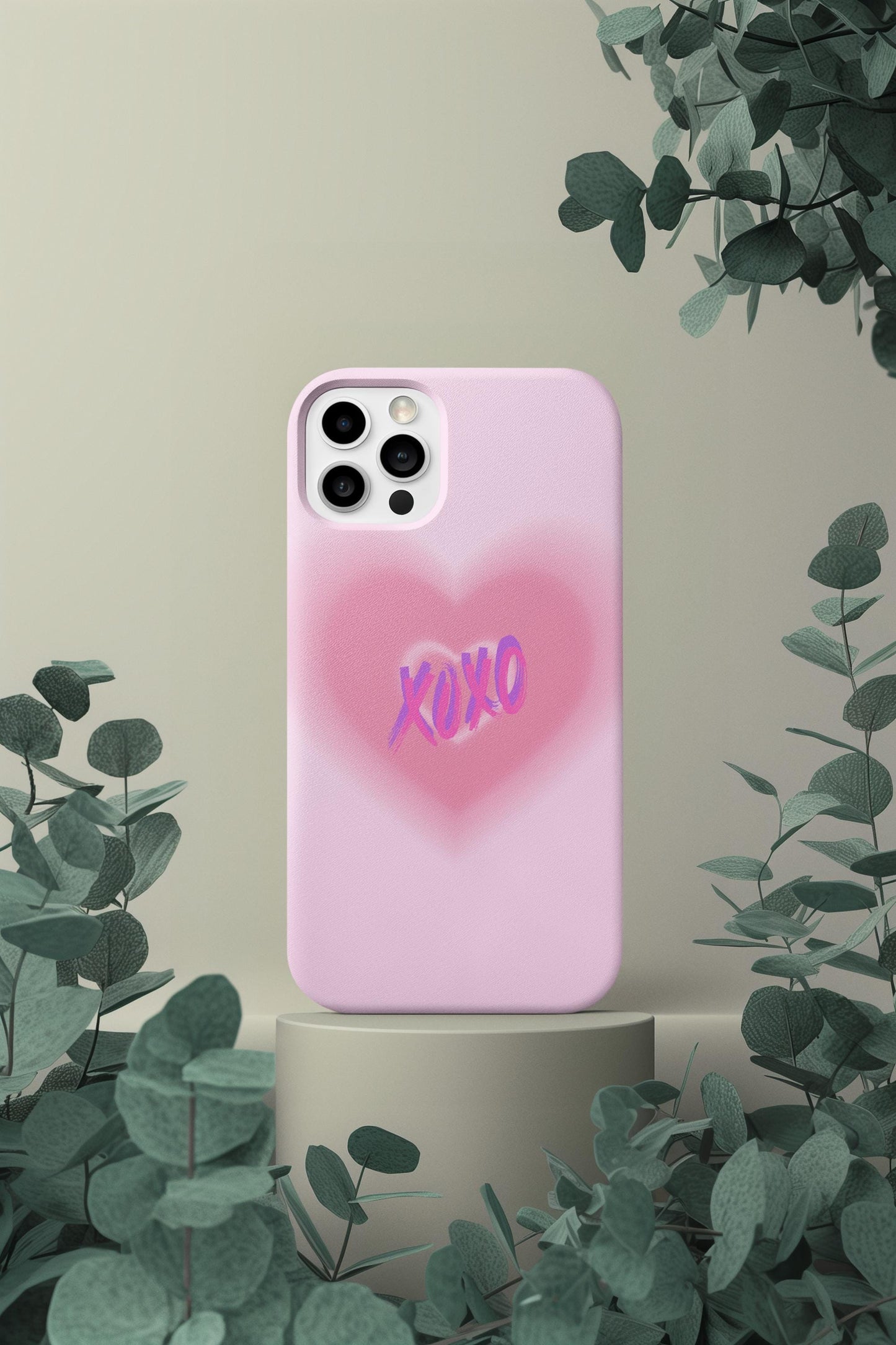 Pink and White Y2K Hearts for iPhone 16, 15, 14, 13, 12, 11, 8, 7, XR, XS, X Pro Max Plus Mini. Aesthetic, Cute, Retro Birthday Present