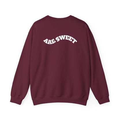 Kawaii Cherry Crewneck: Cozy Unisex Fleece Pullover for Fruit Lovers, Fall Fashion Gift