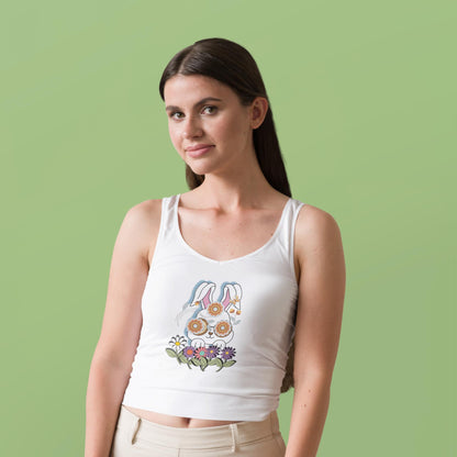 Micro Ribbed Scoop Tank Top: Fitted Stretch Knit - Bella + Canvas 1012BE