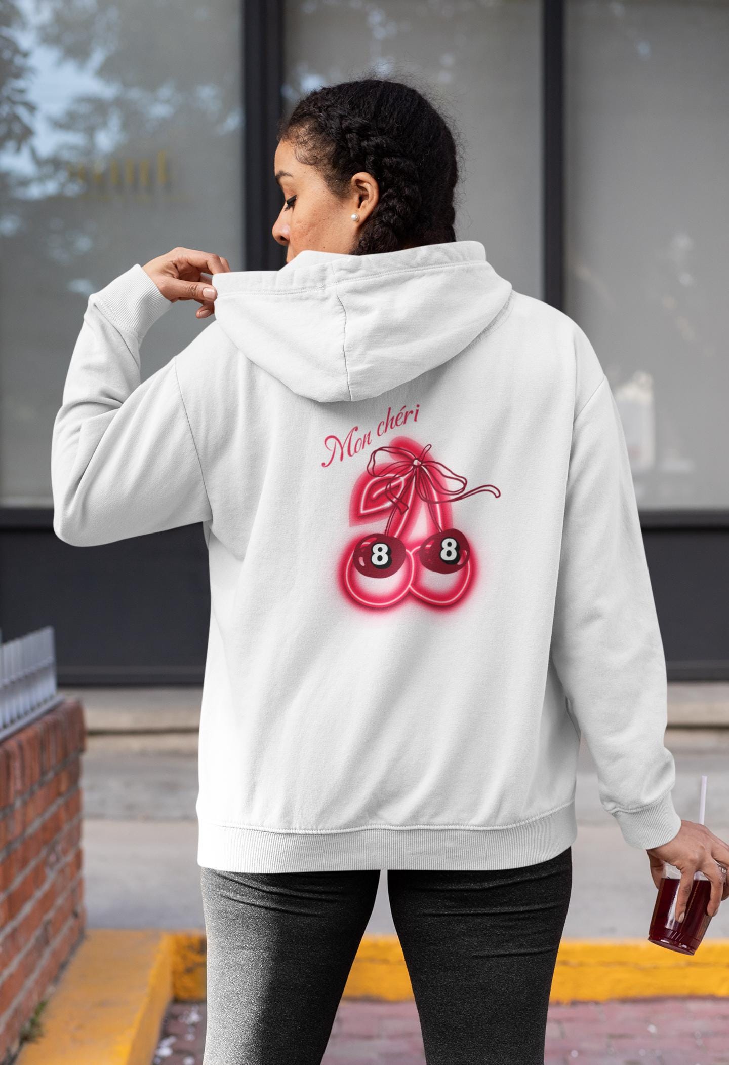 Vibrant Cherry Bomb Graphic Hoodie | Unisex Pink Streetwear Sweatshirt for Trendy Casual Style