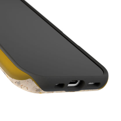 Black & Yellow Cat Phone Case: Fun Pet Lover Accessory