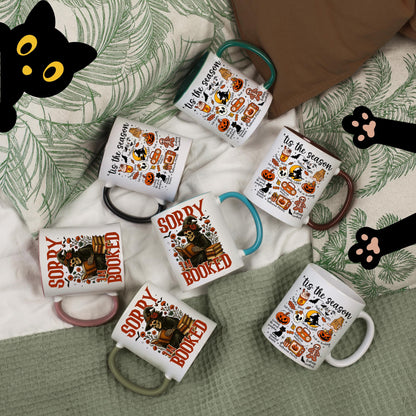 Halloween Vibes Coffee Mug, Spooky Season Drinkware, Gift for Halloween Lovers, Pumpkin Mug, Seasonal Home Decor, TIS The Season