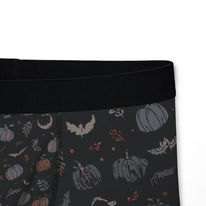 Subtle Halloween Boxer Briefs, Fall Print Mens Underwear, Seasonal Gift for Him