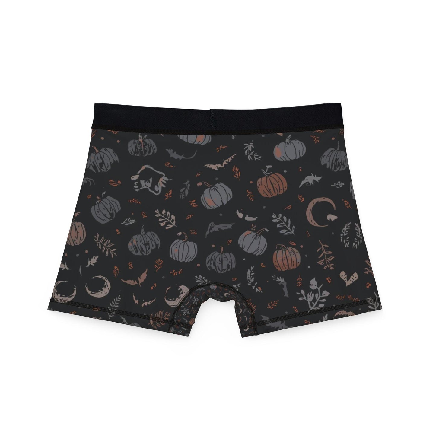 Subtle Halloween Boxer Briefs, Fall Print Mens Underwear, Seasonal Gift for Him
