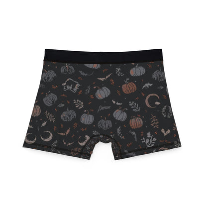 Subtle Halloween Boxer Briefs, Fall Print Mens Underwear, Seasonal Gift for Him
